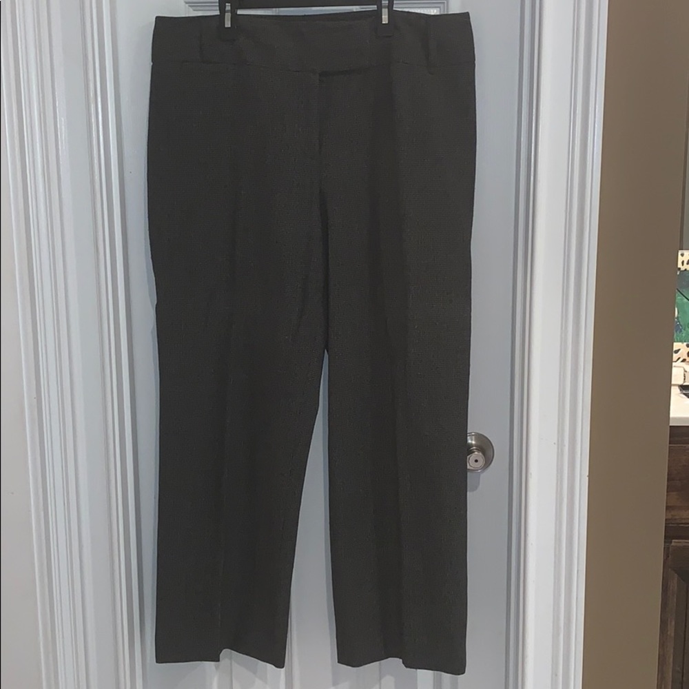 Ladies Rafaella Pants Black and Gray Size 16 EUC